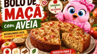 🍎 Bolo de Maçã com Aveia