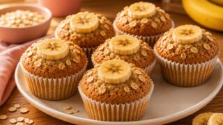 Muffin de Banana com Aveia