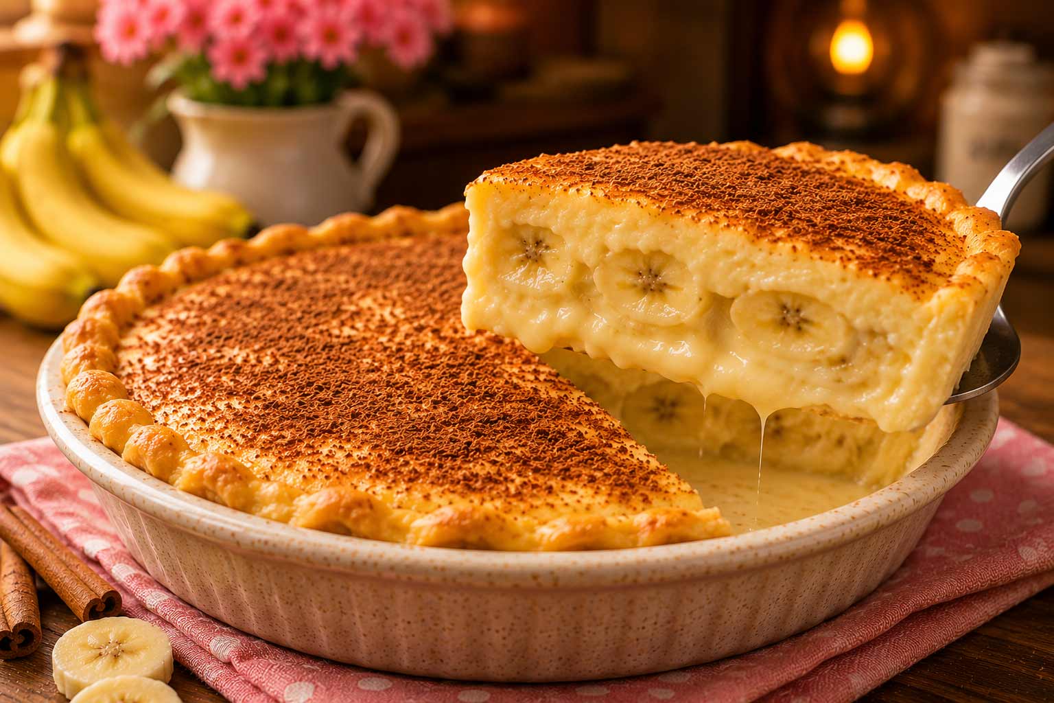 Torta de Banana Cremosa