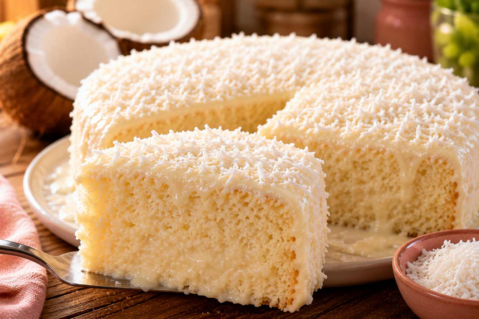 Bolo Gelado de Coco