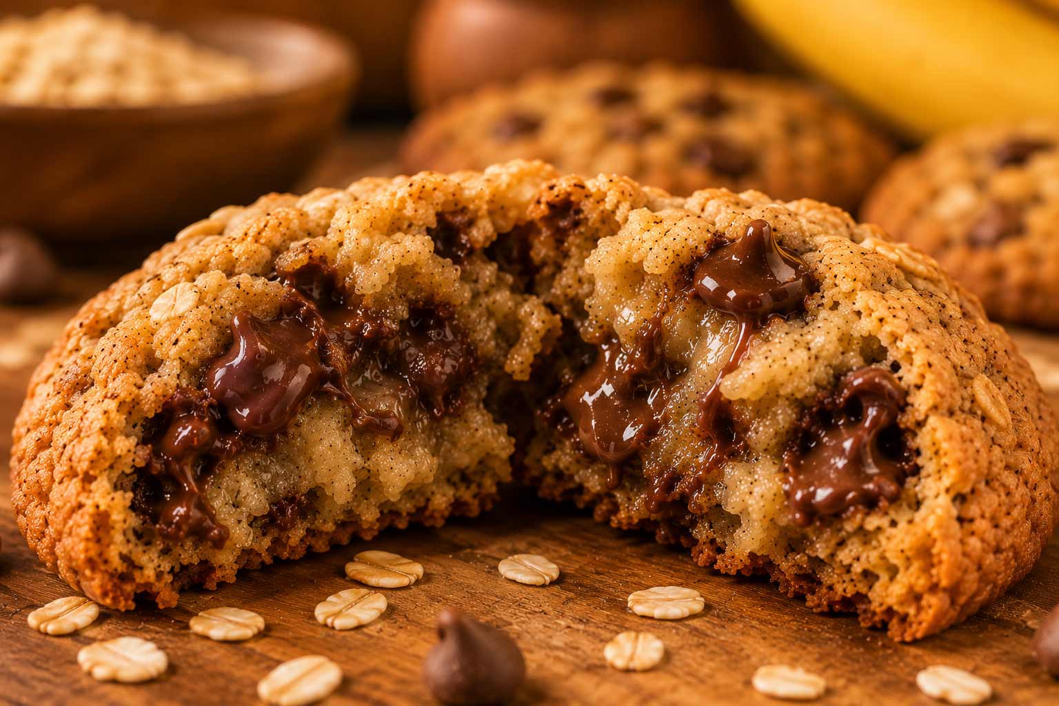 Cookie de Aveia com Banana