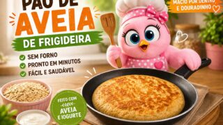 🥞 Pão de Aveia de Frigideira – Fácil, Rápido e Sem Forno