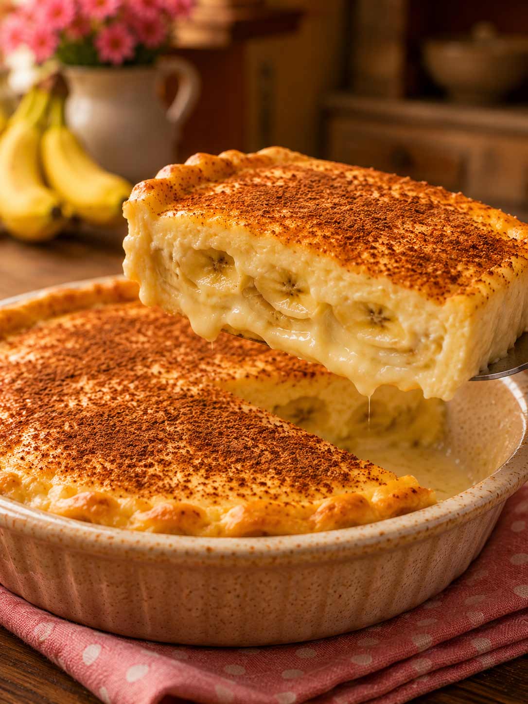 Torta de Banana Cremosa