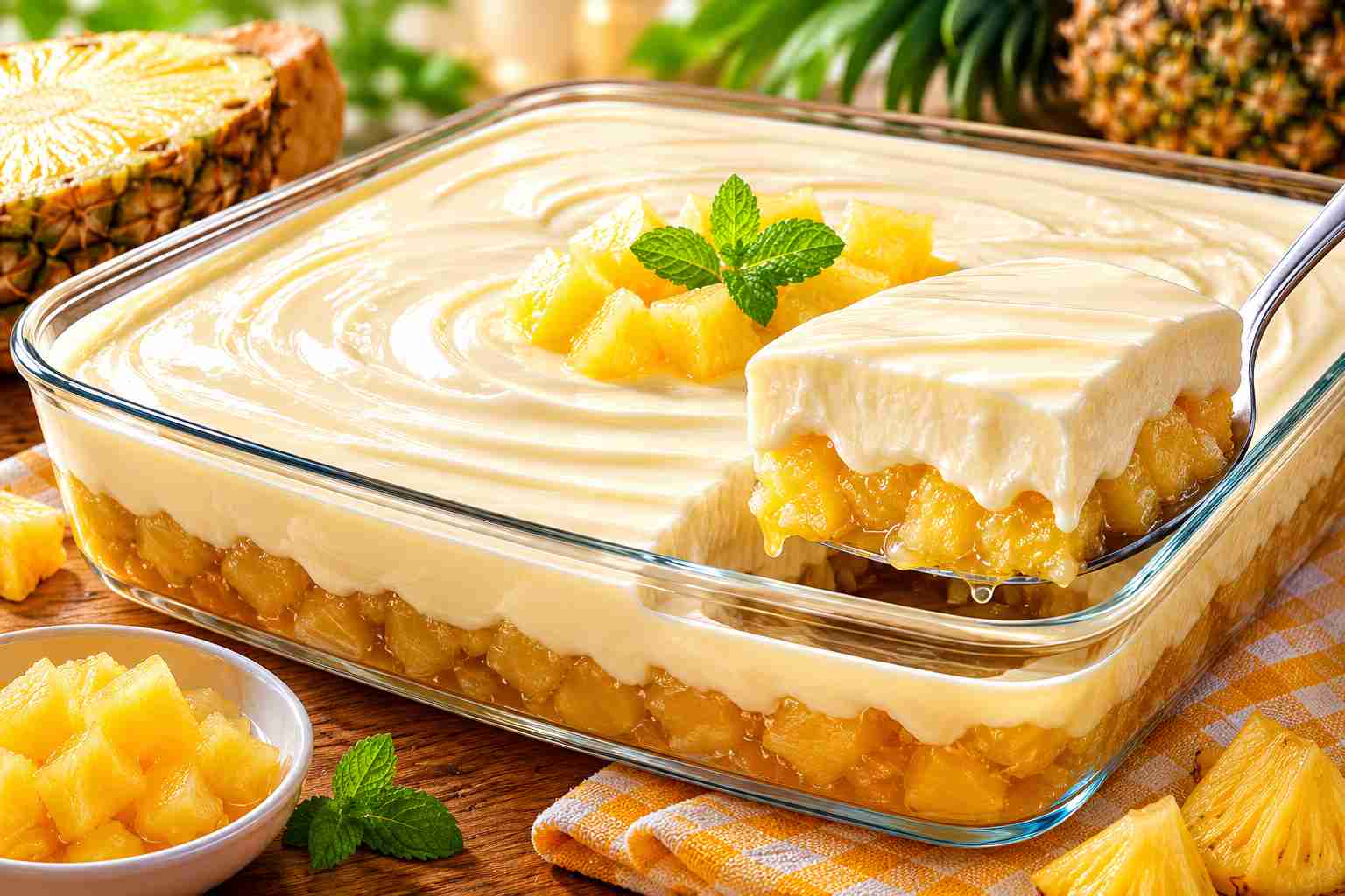 🍍 Doce de Abacaxi Cremoso – Sobremesa Fácil, Refrescante e Deliciosa