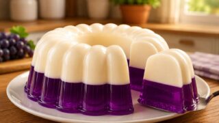 🍇 Gelatina Recheada Cremosa: Sobremesa Fácil, Linda e Refrescante