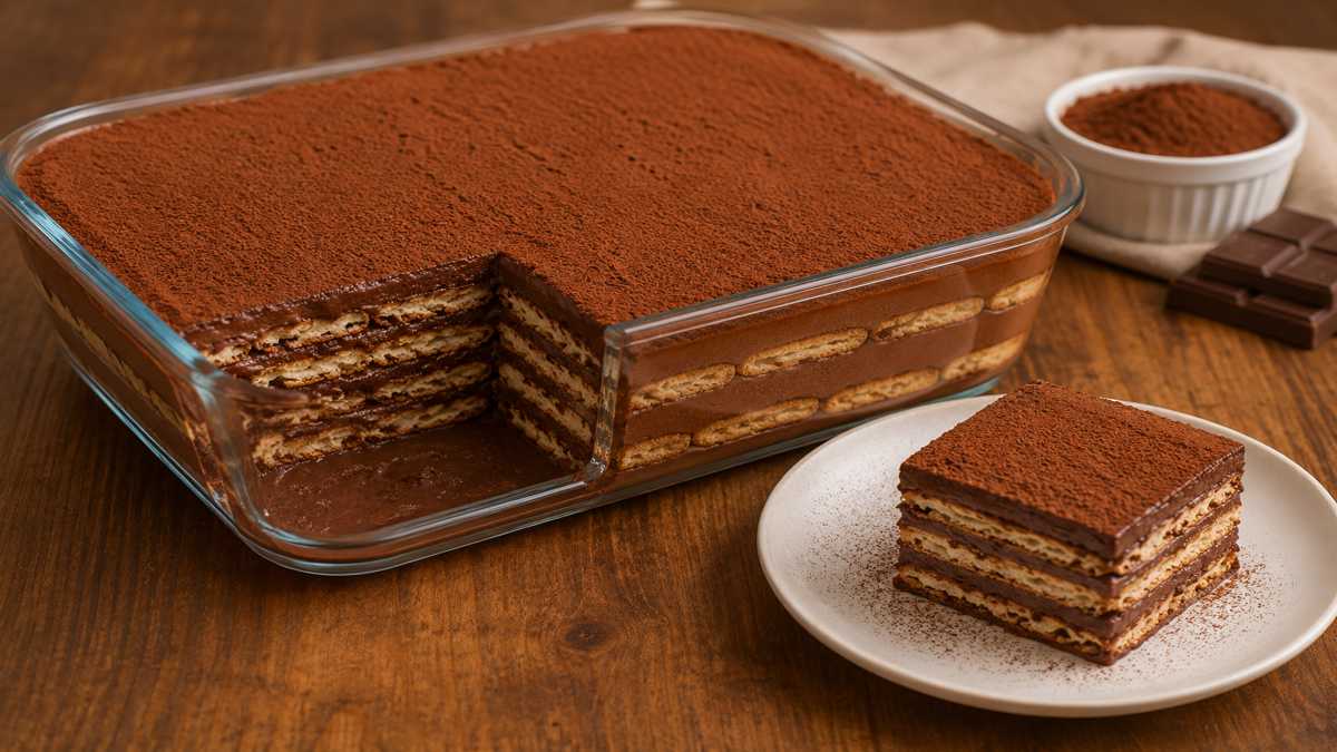 🍪 Pavê de Chocolate Fácil e Cremoso