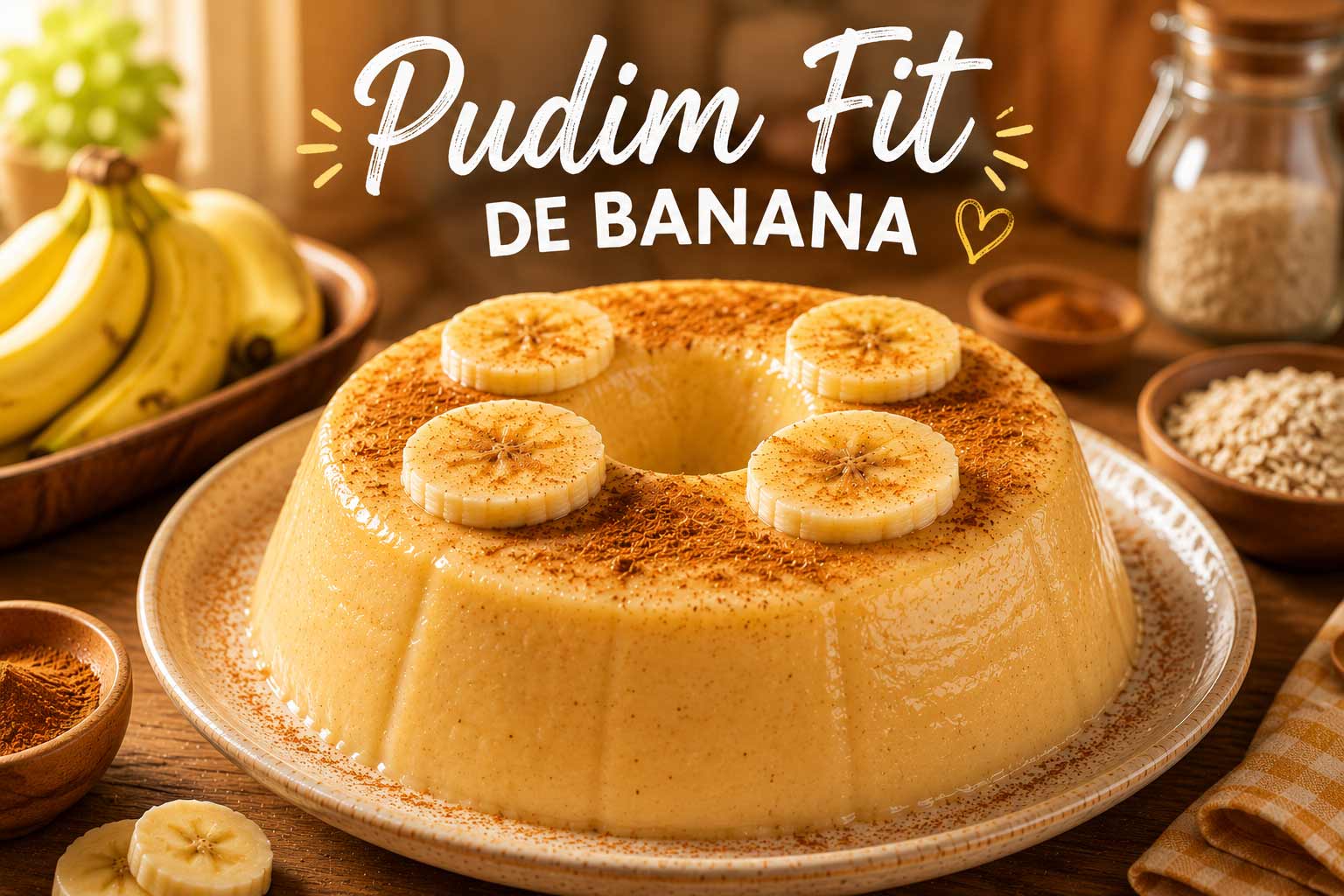 Pudim Fit de Banana: Receita Saudável, Cremosa e Fácil de Fazer