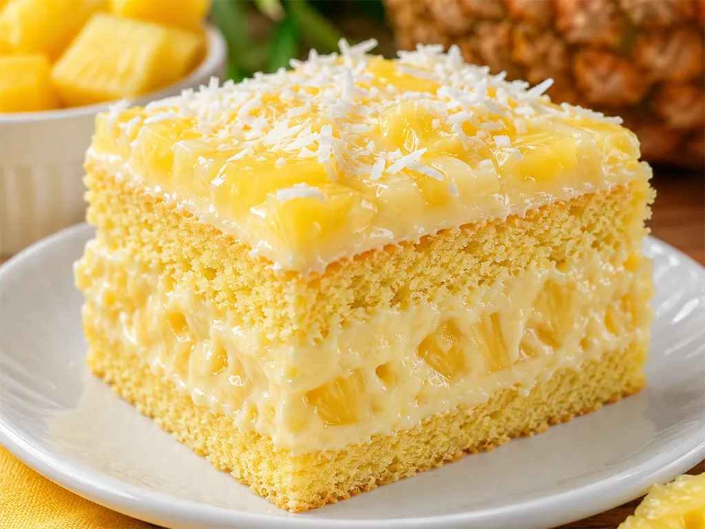 Bolo de Abacaxi Maravilhoso