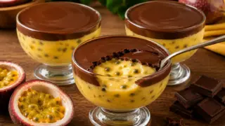 Bombom de Maracujá: Sobremesa Cremosa com Casquinha de Chocolate