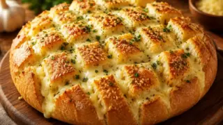 Pão de Alho Recheado: Crocante por Fora e Cremoso por Dentro