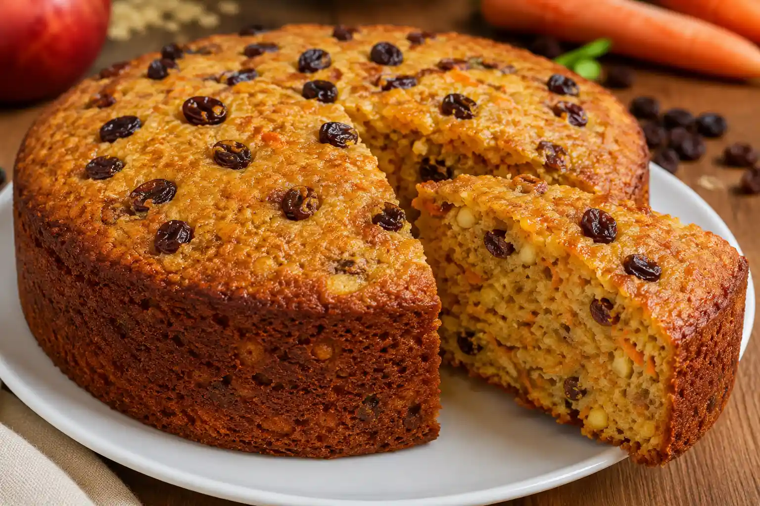 Bolo de Aveia, Maçã e Cenoura – Saudável e Saboroso