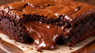 Brownie Recheado com Chocolate