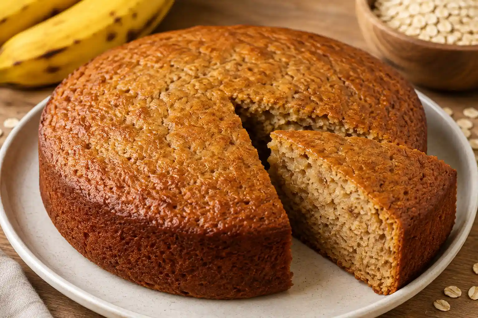 Bolo de Banana com Aveia — Sem Farinha de Trigo