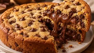 Cookie Gigante Recheado com Chocolate