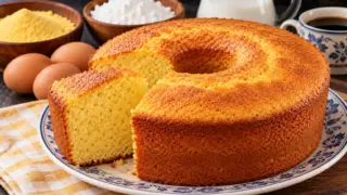 Bolo de Maizena com Fubá de Liquidificador: Fofinho e Fácil